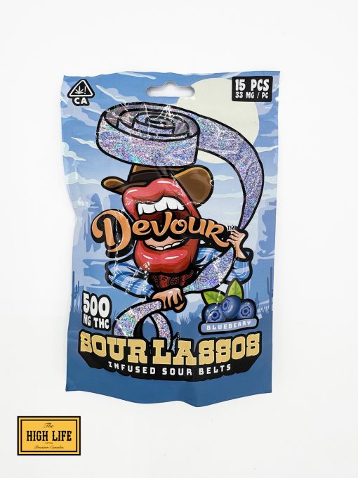 Devour Sour Lassos 500mg