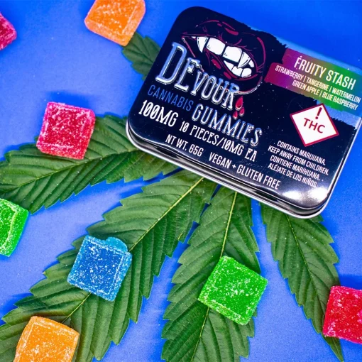Devour Fruity Stash Gummies 100mg