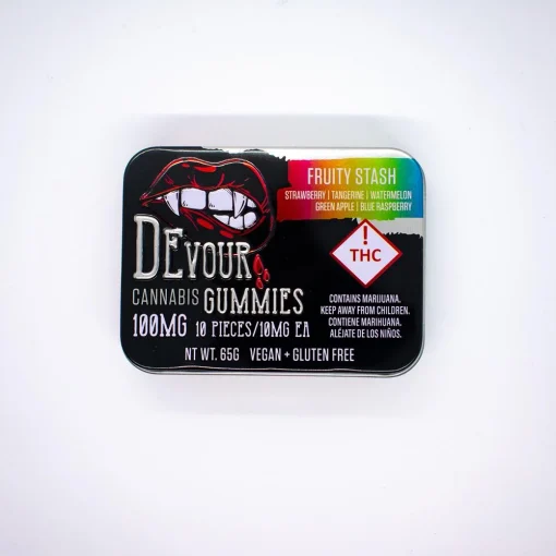 Devour Fruity Stash Gummies 100mg