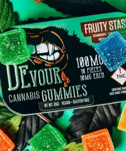 Devour Fruity Stash Gummies 100mg