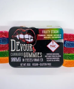 Devour Fruity Stash Gummies 100mg
