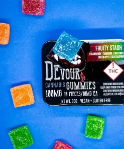 Devour Fruity Stash Gummies 100mg