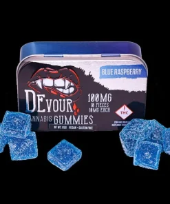 Devour Gummies Blue Raspberry 100mg