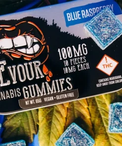 Devour Gummies Blue Raspberry 100mg