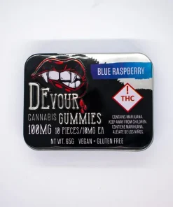 Devour Gummies Blue Raspberry 100mg