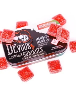 Devour Gummies Watermelon 1:1 THC:CBD