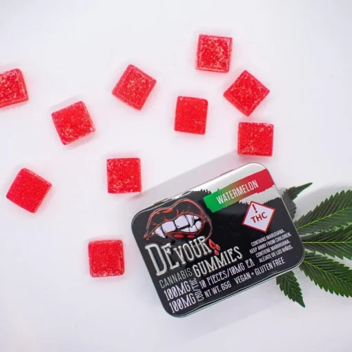 Devour Gummies Watermelon 1:1 THC:CBD