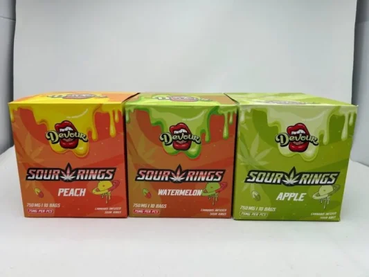 Devour Sour Rings 750mg