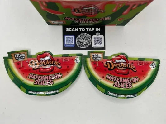 Devour Watermelon Slices 750mg THC Gummies