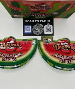 Devour Watermelon Slices 750mg THC Gummies