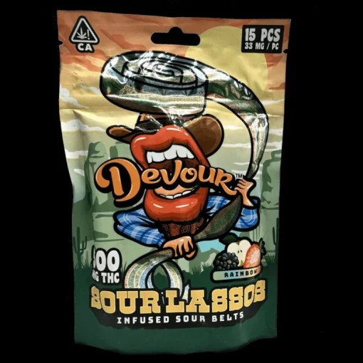 Devour Sour Lassos 500mg