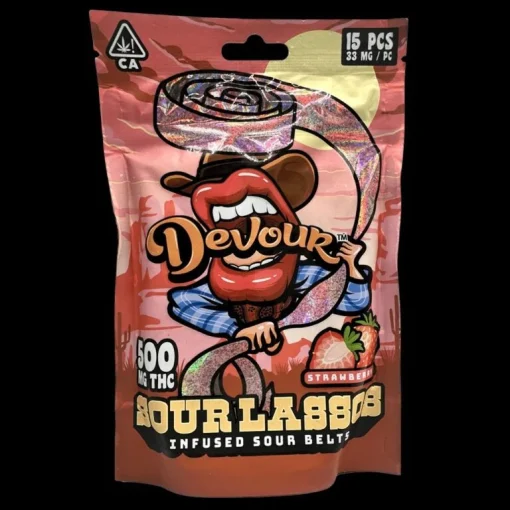 Devour Sour Lassos 500mg