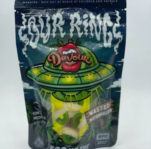 Devour Sour Rings 500mg Gummies