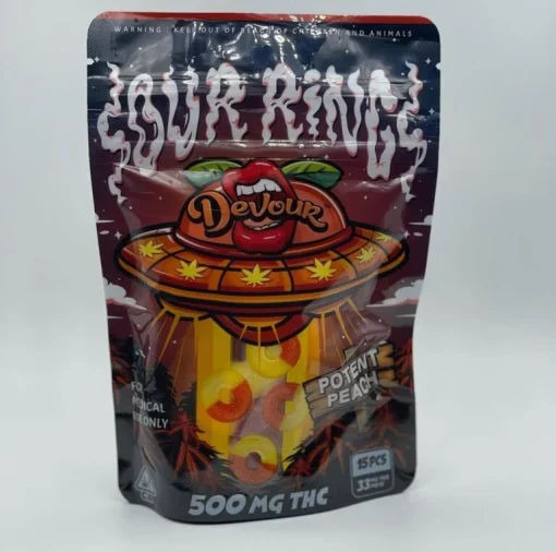 Devour Sour Rings 500mg Gummies
