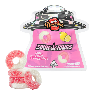 Devour Sour Rings Pink Lemonade (1500mg THC)