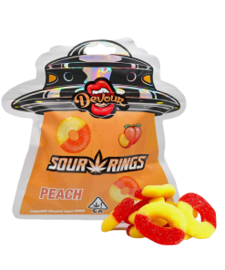 Devour Sour Rings Peach (1500mg THC)