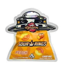 Devour Sour Rings Peach (1500mg THC)