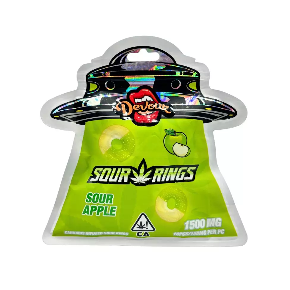 Devour Sour Rings – Watermelon (1500mg Devour Sour Rings – Watermelon (1500mg