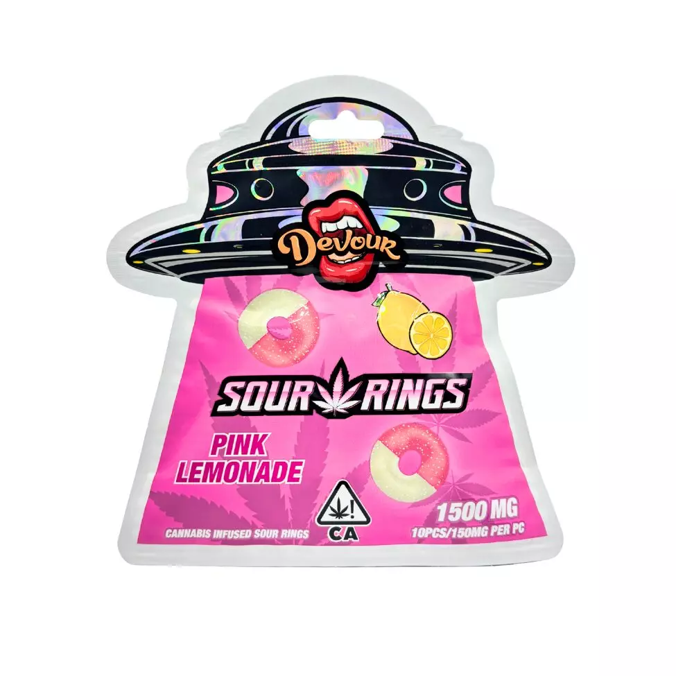 Devour Sour Rings – Watermelon (1500mg Devour Sour Rings – Watermelon (1500mg