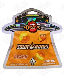 Devour Sour Rings Peach (1500mg THC)