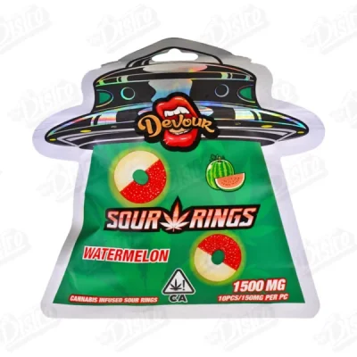 Devour Sour Rings – Watermelon (1500mg