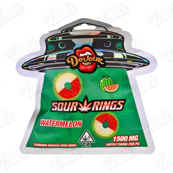 Devour Sour Rings – Watermelon (1500mg Devour Sour Rings – Watermelon (1500mg