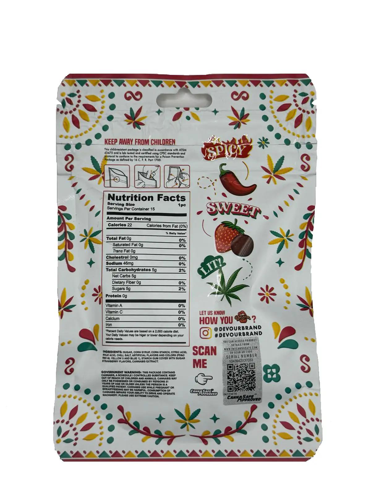 Devour Tamarind Bombs Gummies (500mg THC) Devour Tamarind Bombs Gummies (500mg THC)